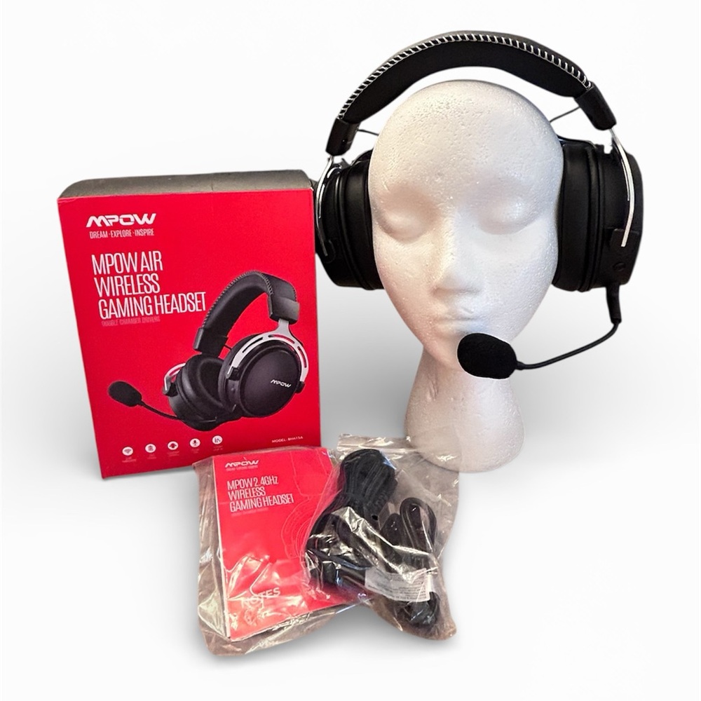 Mpow Black Wireless Gaming Headset NIB